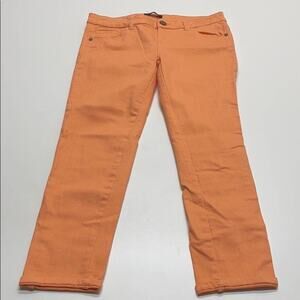 FIRE Womens 13 (JUNIORS) Orange Skinny Jean